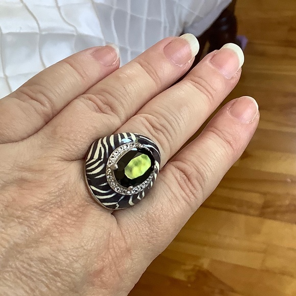 Rare Vintage sz 7 Sigal 925 Black Onyx - Picture 3 of 11
